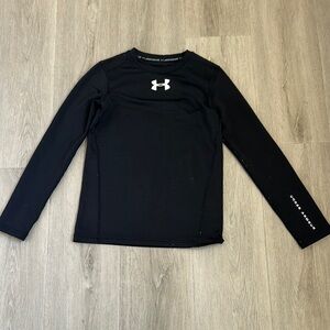Under Armour Kids Black Long Sleeve Shirt size Medium